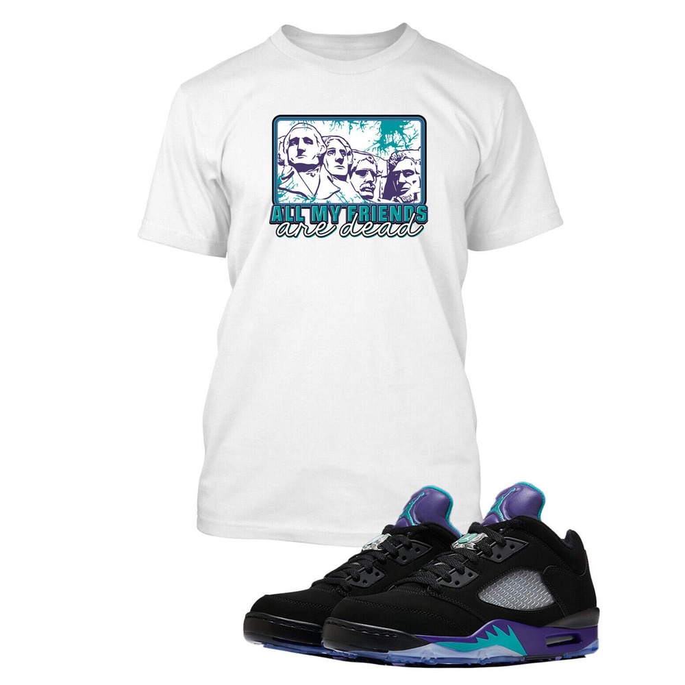 All My Friends Graphic Sneaker Tee Shirt Match J5 Golf Grape Mens Big Tall Small